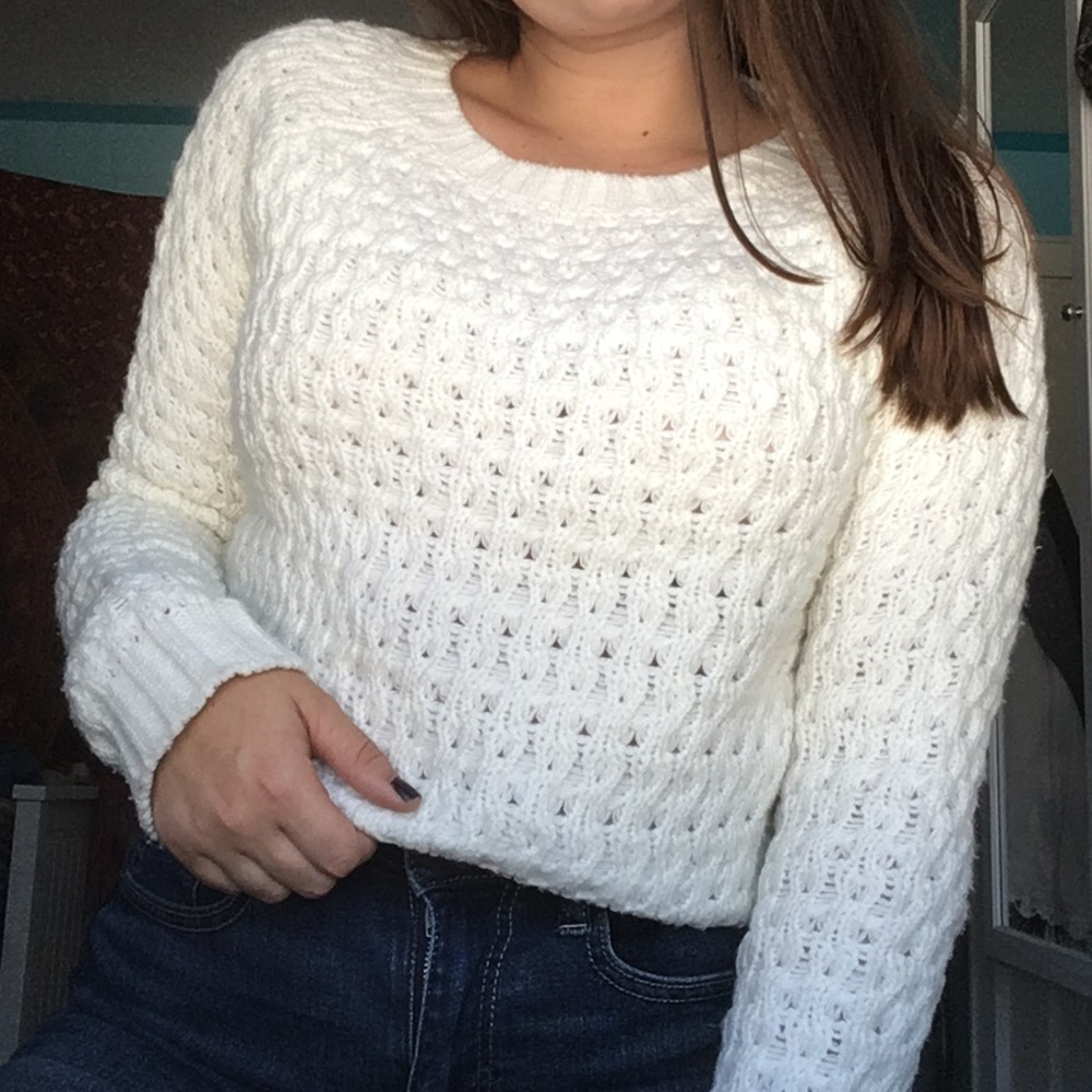 Forever 21 Chunky White Sweater